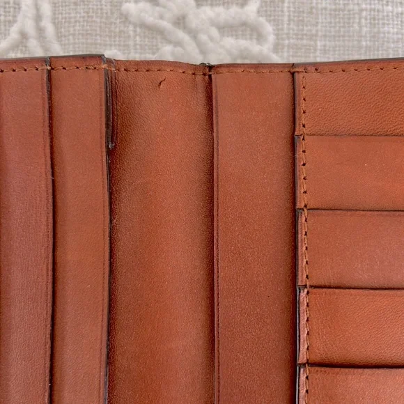 Ralph Lauren Authentic Ricky Collection Brown Leather Long Wallet With COA - Picture 16 of 16